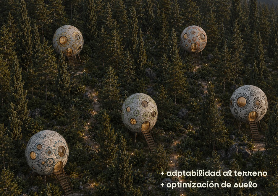 Prototipo Esfera en bosque